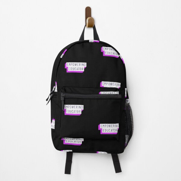 Item preview, Empowering Educator Pink Fuschia Purple Black Mininalist Teacher Museum Education designed and sold by InterpreTees.