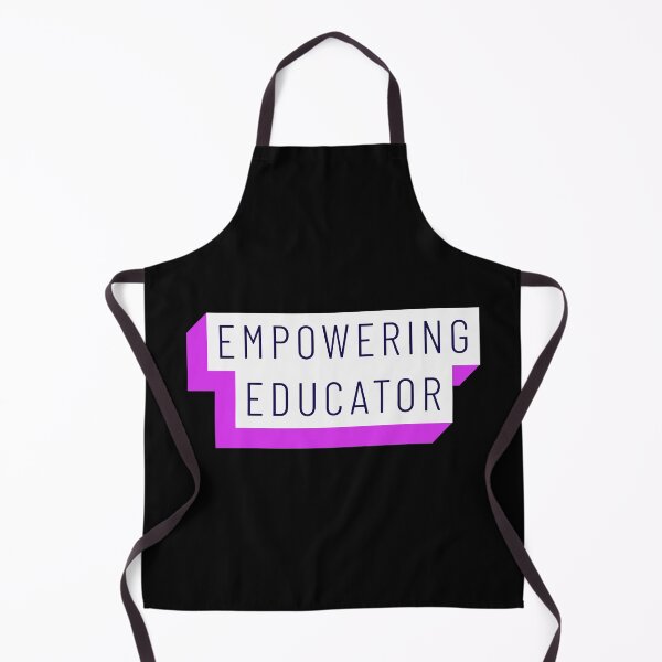Item preview, Empowering Educator Pink Fuschia Purple Black Mininalist Teacher Museum Education designed and sold by InterpreTees.