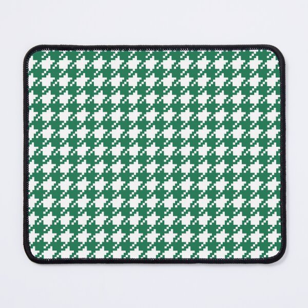 Item preview, Houndstooth abstract geometric pattern, green broken checks designed and sold by iclipart.