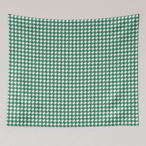 Item preview, Houndstooth abstract geometric pattern, green broken checks  designed and sold by iclipart.
