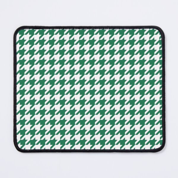 Item preview, Houndstooth abstract geometric pattern, green broken checks  designed and sold by iclipart.