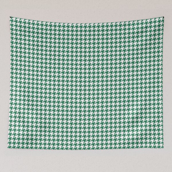 Item preview, Houndstooth abstract geometric pattern, green broken checks  designed and sold by iclipart.
