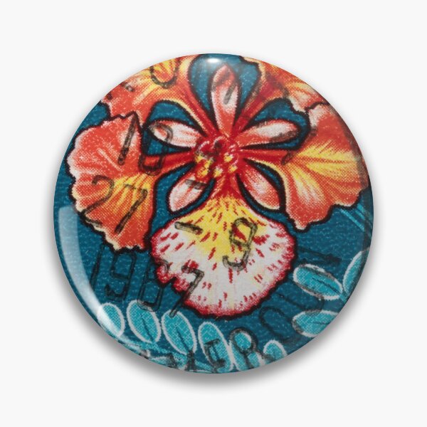 Item preview, Vintage 1966 stamp from Cameroon featuring a tropical Flower designed and sold by CoreImaging.