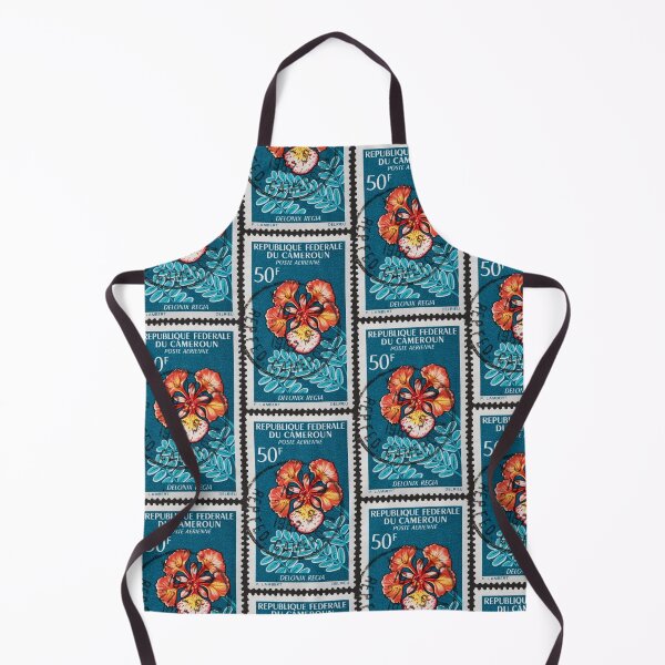 Item preview, Vintage 1966 stamp from Cameroon featuring a tropical Flower designed and sold by CoreImaging.