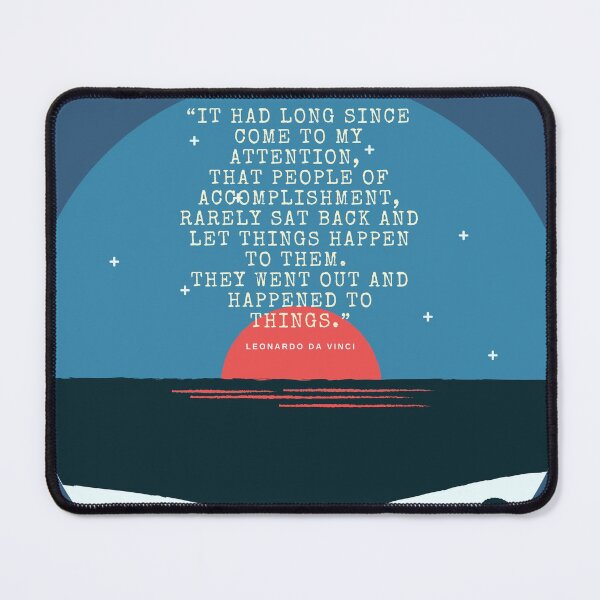 Item preview, They went out and happened to things. – Leonardo Da Vinci quote designed and sold by ZvekiVintage.