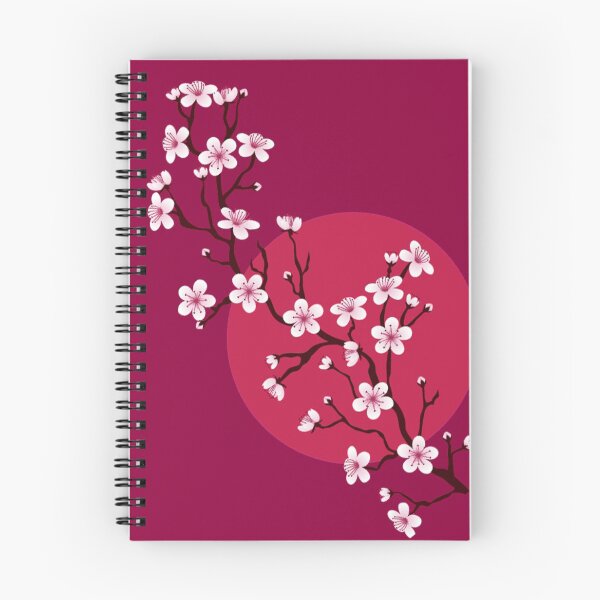 Item preview, Sakura Blossom Flowers Against the Background of the Red Sun designed and sold by BerryCats.