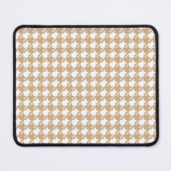 Item preview, Houndstooth abstract geometric pattern, beige broken checks designed and sold by iclipart.