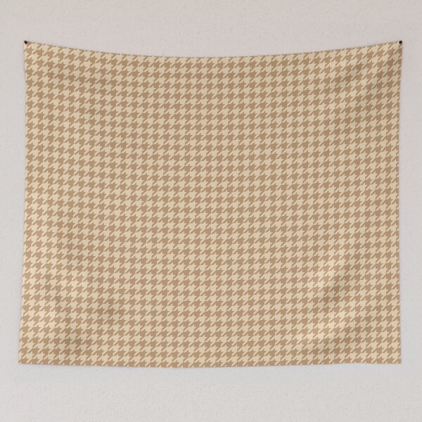 Item preview, Houndstooth abstract geometric pattern, beige broken checks  designed and sold by iclipart.