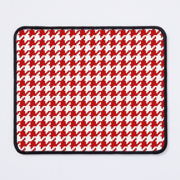 Item preview, Houndstooth abstract geometric pattern, red broken checks designed and sold by iclipart.
