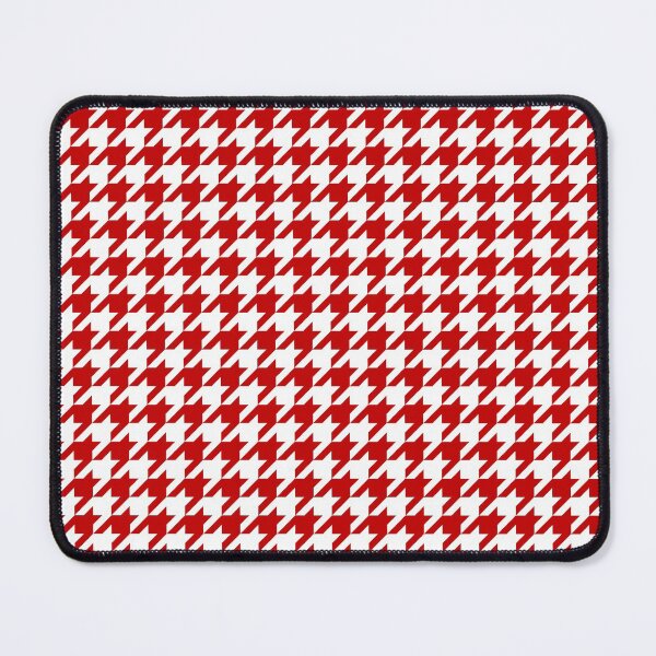 Item preview, Houndstooth abstract geometric pattern, red broken checks designed and sold by iclipart.