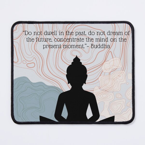 Item preview, Concentrate the mind on the present moment. – Buddha quote designed and sold by ZvekiVintage.