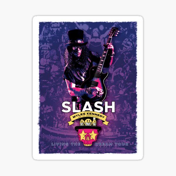 Slash feat Kennedy Miles and The Conspirators Living The Dream Tour Live  Album Cover Sticker