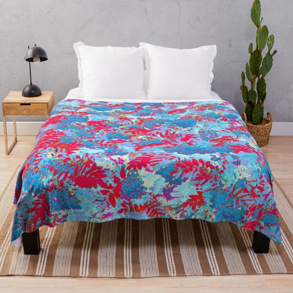 Item preview, Floral Motives with Multicolored Rowan Berries and Leaves designed and sold by IraNiva.