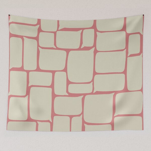 Item preview, speech bubble pattern - salmon pink designed and sold by srsig designs.
