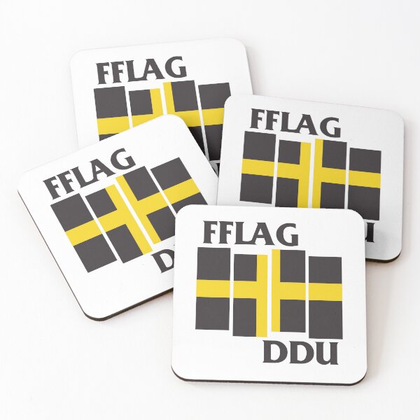 Item preview, Fflag Ddu [Dewi Sant] designed and sold by Gog-Republic.