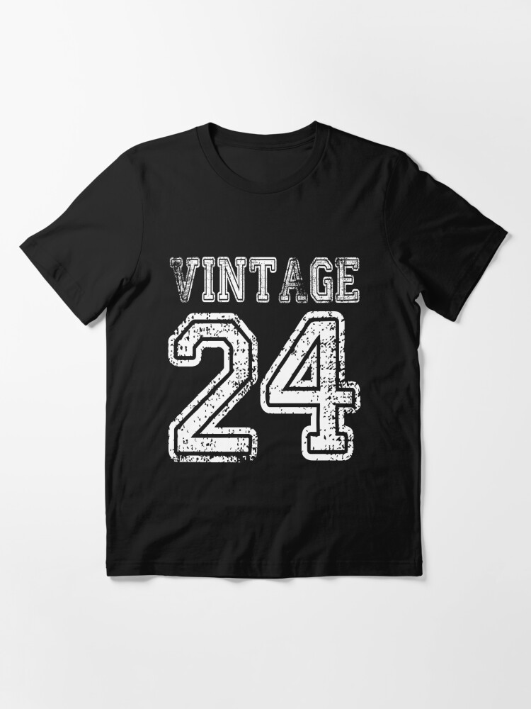 Vintage 24 2024 1924 T Shirt Birthday Gift Age Year Old Boy Girl Cute   Ssrco,slim Fit T Shirt,flatlay,101010 01c5ca27c6,front,wide Portrait,750x1000 Bg,f8f8f8.u2 