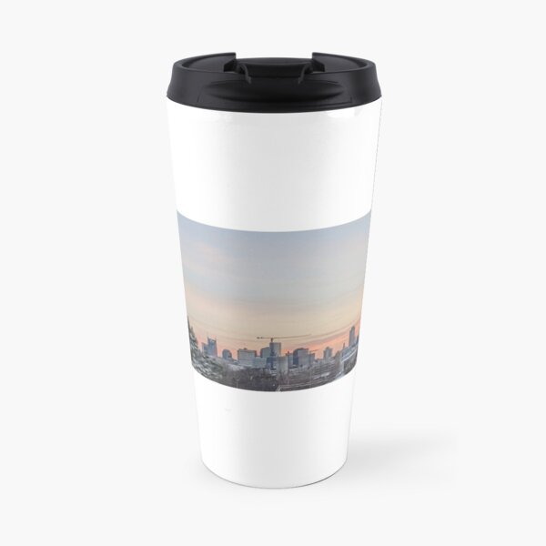 Nashville Skyline in the Snow Travel Mug