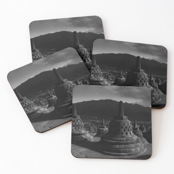 Item preview, Temple of Borobudur in Black & white designed and sold by FotoMahieu.