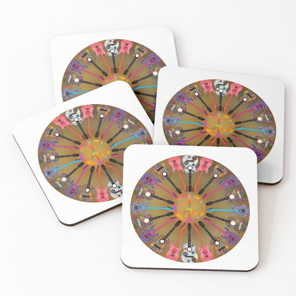 Item preview, Dotted Guitars Peace Sign Retro designed and sold by Cedarrue.