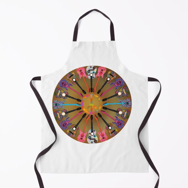 Item preview, Dotted Guitars Peace Sign Retro designed and sold by Cedarrue.