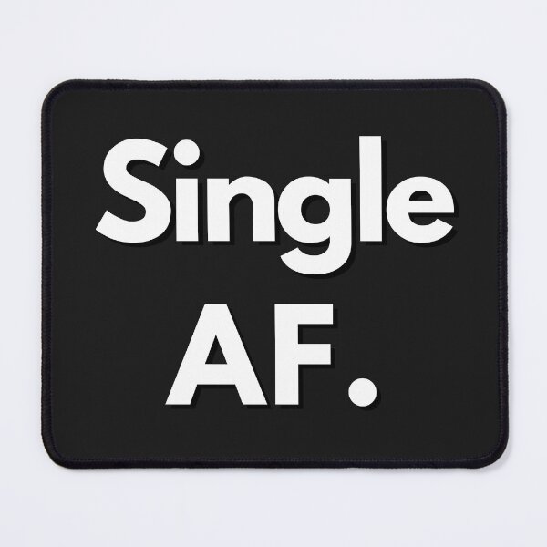 Item preview, Single AF White Text Sarcastic Valentine's Day Design For Single Person designed and sold by LGbubble.