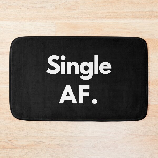 Item preview, Single AF White Text Sarcastic Valentine's Day Design For Single Person designed and sold by LGbubble.