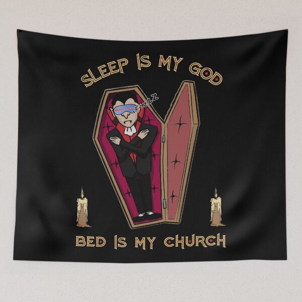 Item preview, Sleep is my god bed is my church designed and sold by SidTastic .
