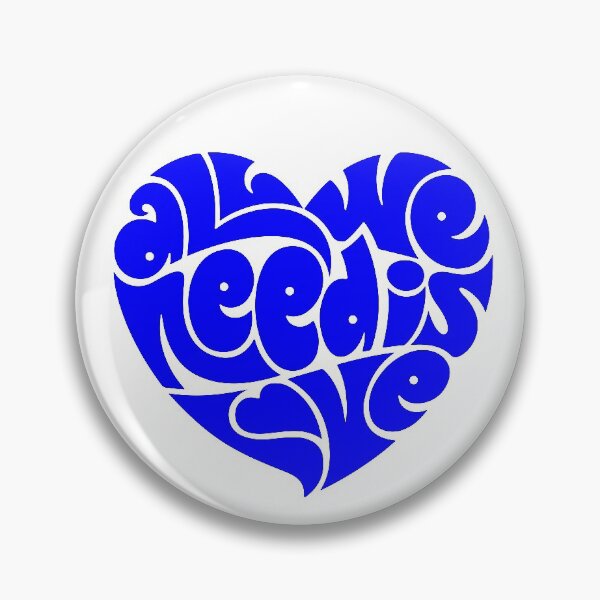 Item preview, all we need is love, motivational statement quote designed and sold by TrueType.