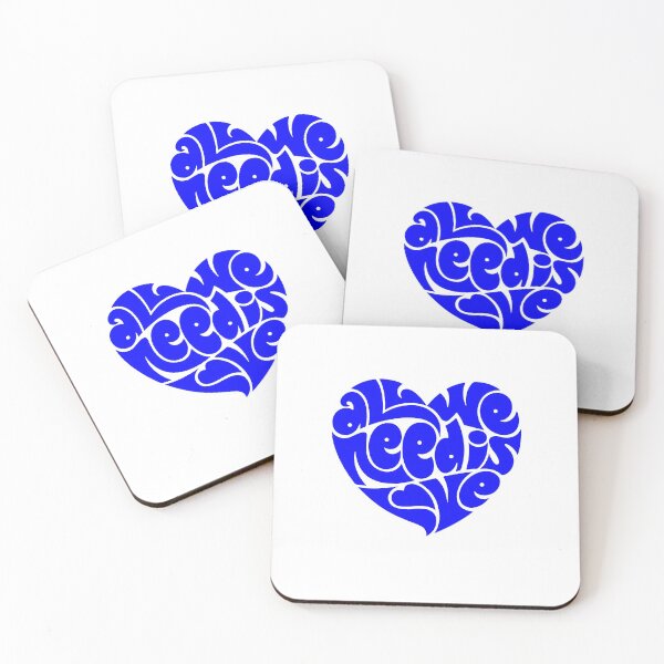 Item preview, all we need is love, motivational statement quote designed and sold by TrueType.