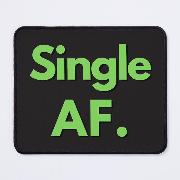 Item preview, Single AF Green Text Sarcastic Valentine's Day Design For Single Person designed and sold by LGbubble.