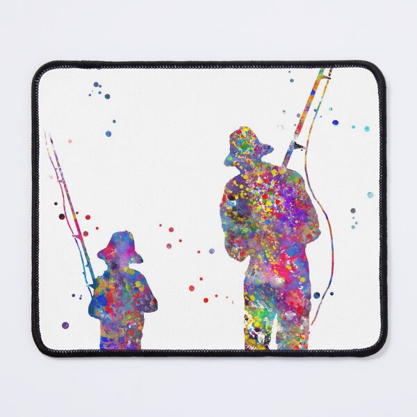 Item preview, Father with sons fishing designed and sold by Rosaliartbook.
