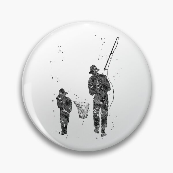 Item preview, Father with sons fishing designed and sold by Rosaliartbook.
