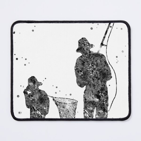 Item preview, Father with sons fishing designed and sold by Rosaliartbook.
