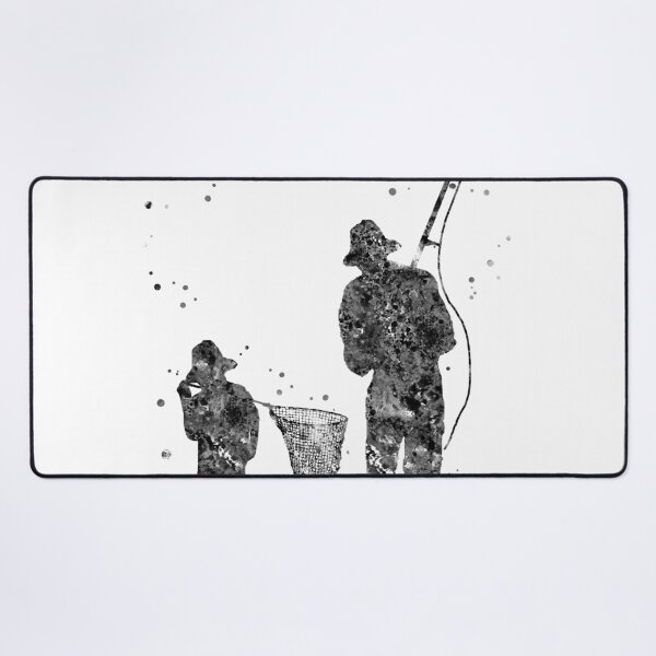 Item preview, Father with sons fishing designed and sold by Rosaliartbook.