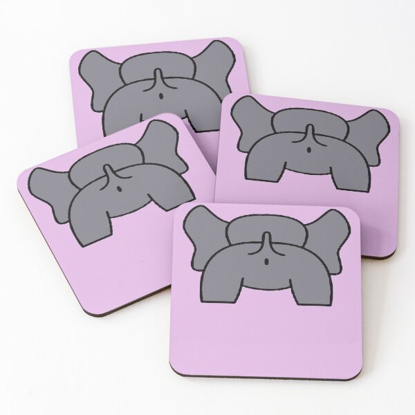 Item preview, Gay Elephant Winking Booty designed and sold by taiche.