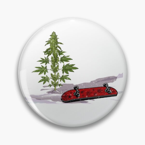 Item preview, Weed and Skate Urban Snow Beautiful Cannabis Art designed and sold by DabGraphic.