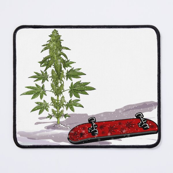 Item preview, Weed and Skate Urban Snow Beautiful Cannabis Art designed and sold by DabGraphic.