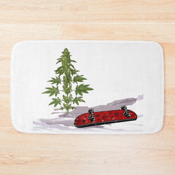 Item preview, Weed and Skate Urban Snow Beautiful Cannabis Art designed and sold by DabGraphic.