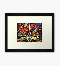 paris of my dreams - Leonid Afremov Framed Print