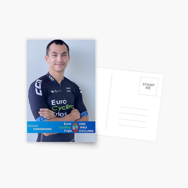 Edward OINGERANG - EuroCyclingTrips Pro Cycling Rider Card Postcard