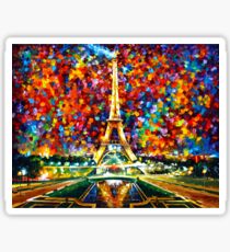 paris of my dreams - Leonid Afremov Sticker