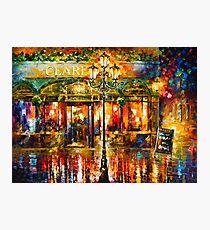 Misty Cafe - Leonid Afremov Photographic Print