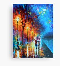 Love by The Lake - Leonid Afremov Metal Print