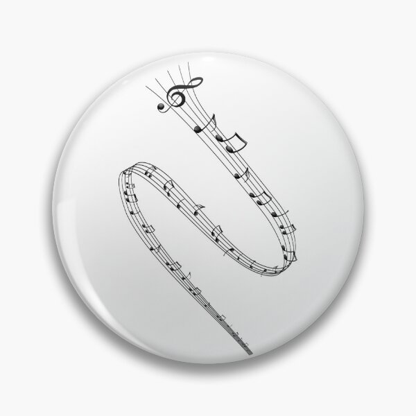 Item preview, Treble Clef Musical Notes Flowing Music Stave designed and sold by stuartsemporium.