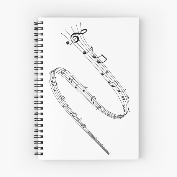 Item preview, Treble Clef Musical Notes Flowing Music Stave designed and sold by stuartsemporium.