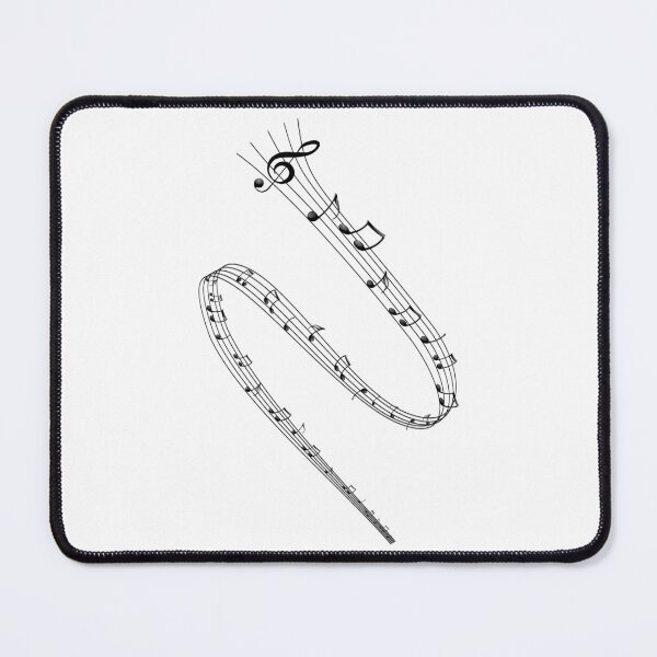Item preview, Treble Clef Musical Notes Flowing Music Stave designed and sold by stuartsemporium.