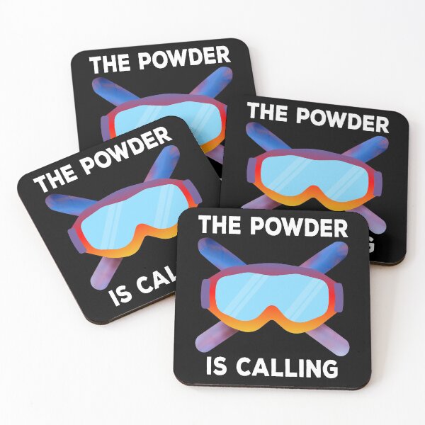 Item preview, The Powder Is Calling Ski Skiing Skier designed and sold by ZiesMerch.