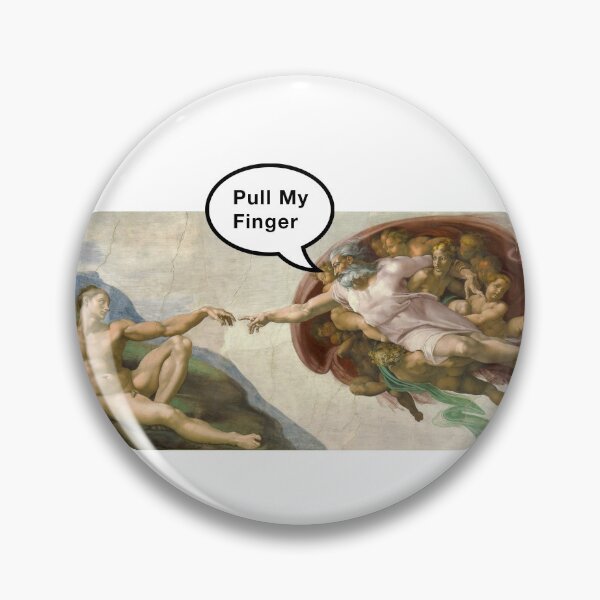 Item preview, pull my finger - funny Creation of adam  designed and sold by Platform11west.