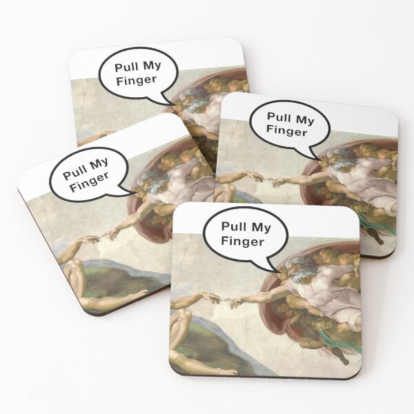 Item preview, pull my finger - funny Creation of adam  designed and sold by Platform11west.