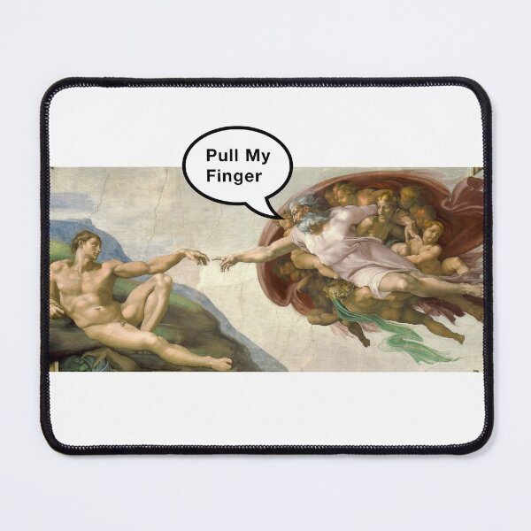 Item preview, pull my finger - funny Creation of adam designed and sold by Platform11west.